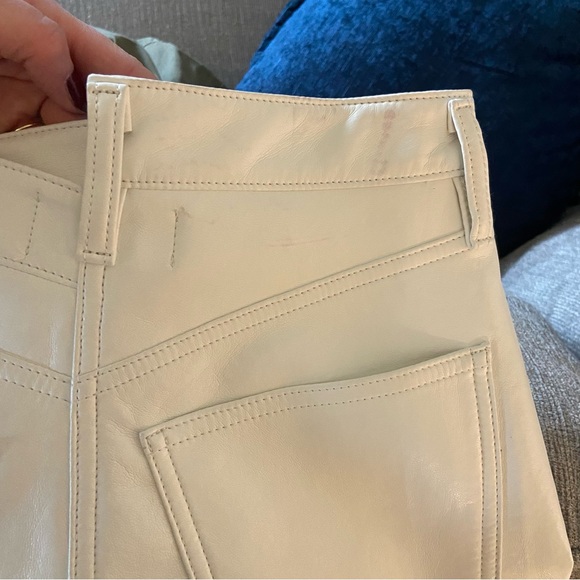 NWT AGOLDE recycled leather cross cross pant straight - Picture 10 of 14